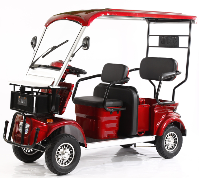 Chinese 3 Seats 4 Wheel Electric Golf Cart Sigheseeing Scooter