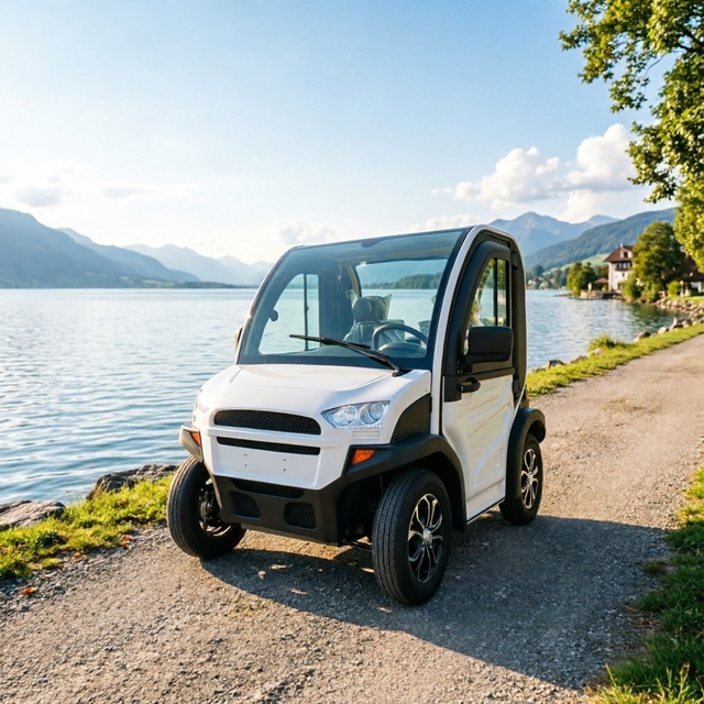 Electric 3000W Motor 2-Seater Fully Enclosed Golf Cart 60V Lithium Battery CE Certified Low Price Factory Direct Sales 90km